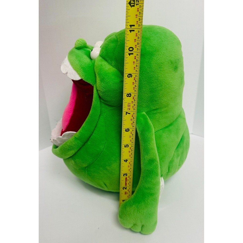 Ghostbusters 10" Slimer Open Mouth & Bulging Eyes Green Ghost Stuffed Plush - Picture 5 of 8